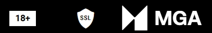 Voodoo Dreams Casino SSL security, MGA licence and 18+ responsible gaming icons